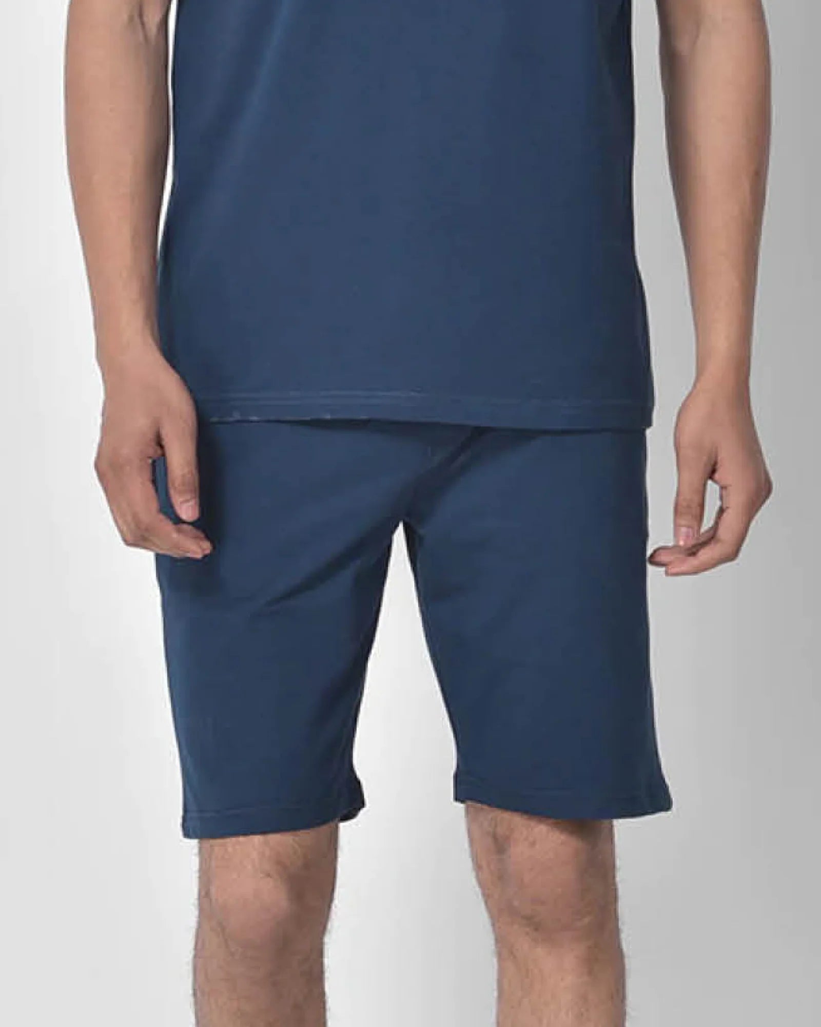 Men Teal Blue Shorts With 100% Cotton
